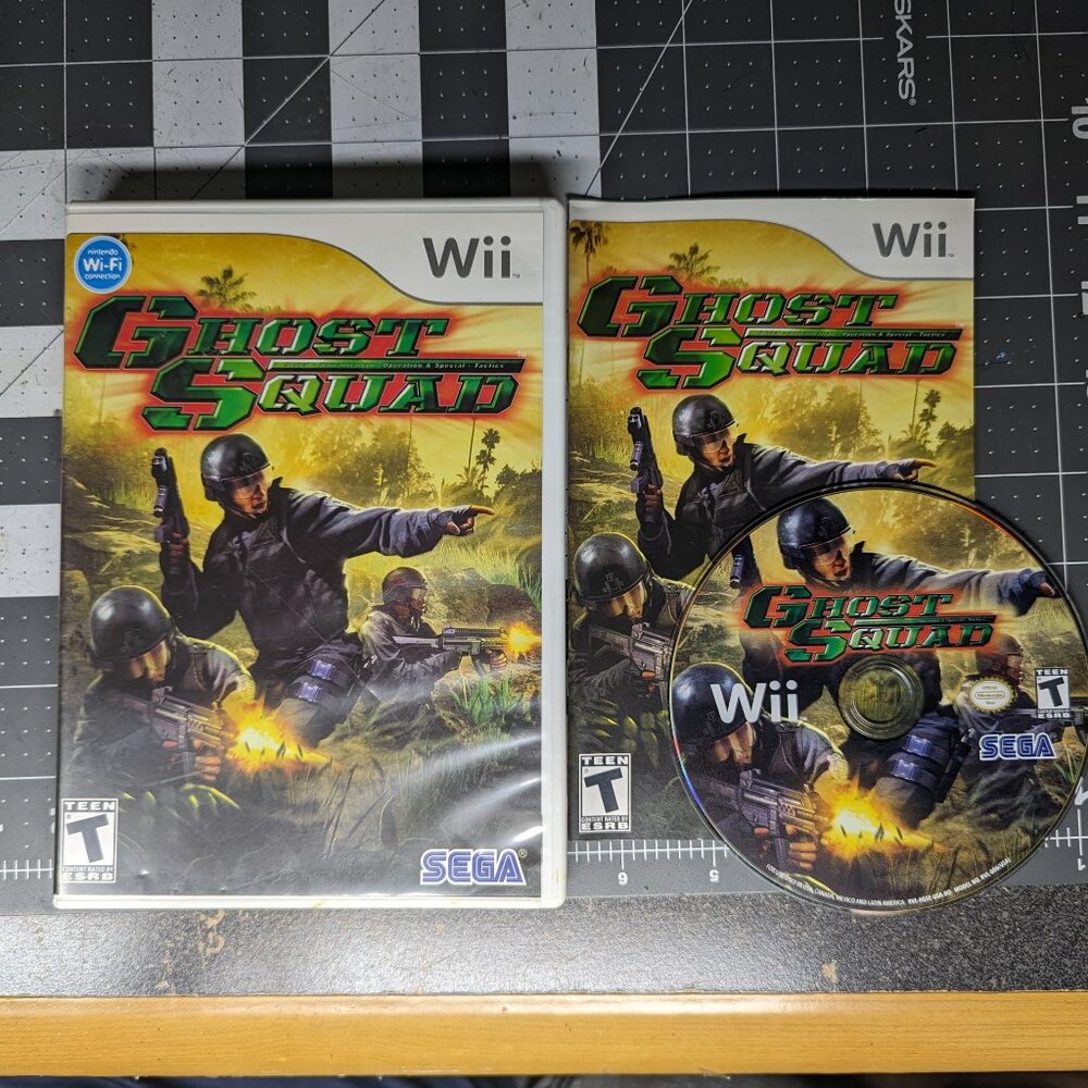 Ghost Squad (Nintendo Wii, 2007) CIB Authentic Tested! Complete in Box